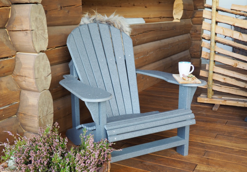 Adirondack Dekkstol – Skifergrå - Image 2