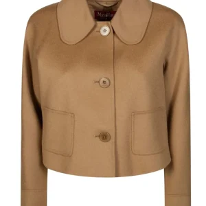 Max Mara Bomsy jakke i ull, kasjmir & silke Camel