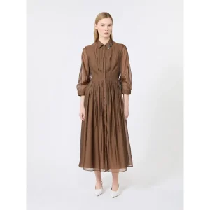 Max Mara Vetro skjortekjole Brun