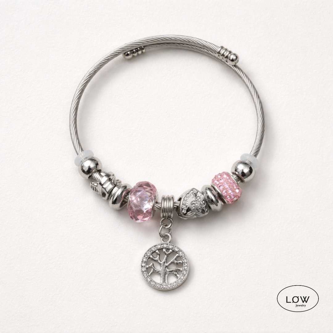 Tree of Life Charms Bracelet LØW – charms armbånd med zircon - Image 9