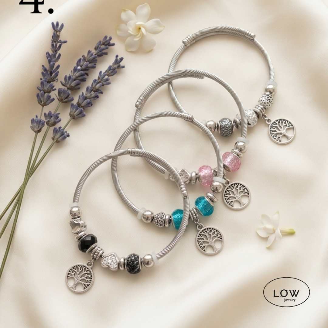 Tree of Life Charms Bracelet LØW – charms armbånd med zircon - Image 2
