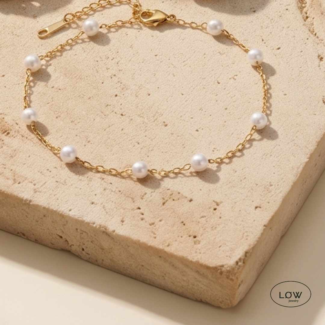 Perléa Pearl Bracelet Gold - Image 7