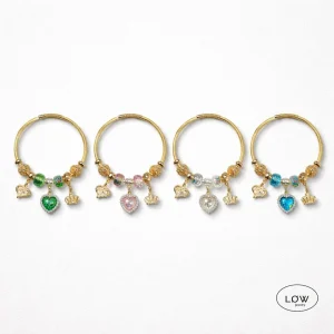 Royal Heart Charm Bracelet Gold