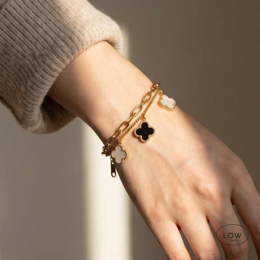 Classic Clover Double Bracelet