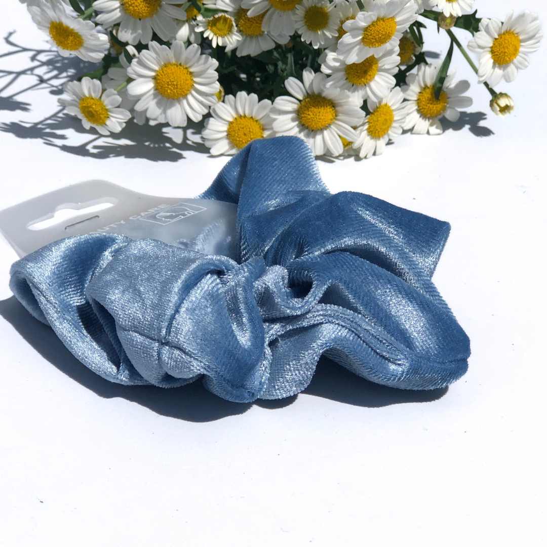 Scrunchie hårstrikk i velur - Image 3